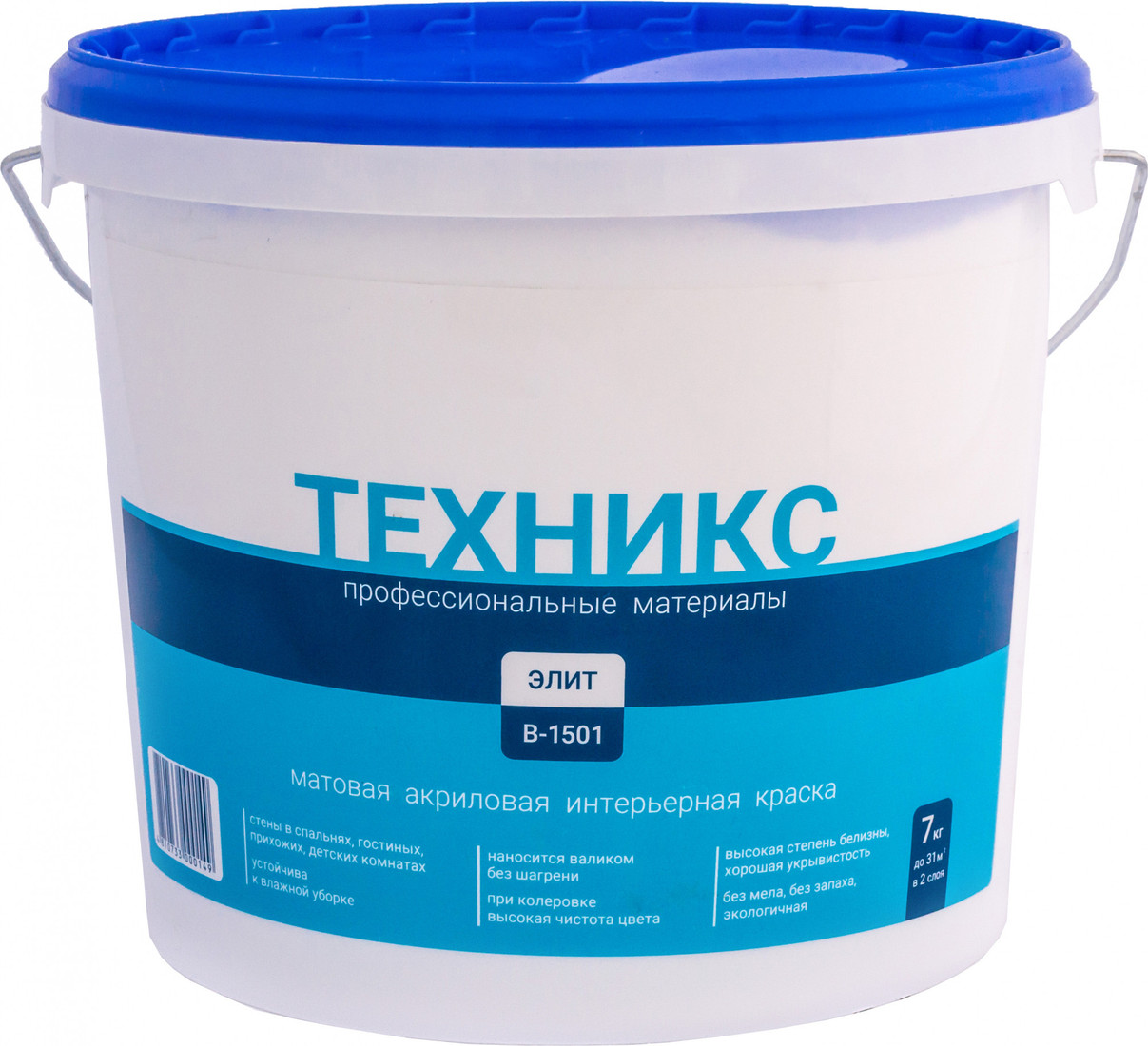  - Краски и эмали Техникс Элит В-1501 P 7 кг (белый) - Элит В-1501 P 7 кг (белый)