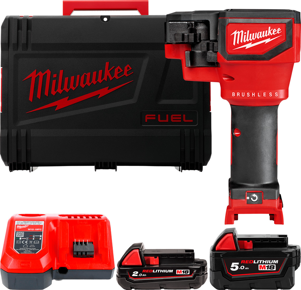  - Строительный, слесарный, монтажный инструмент Milwaukee M18 M18BLTRC-522X 4933471151 (с 2-мя АКБ 2 Ач + 5 Ач, кейс) - M18 M18BLTRC-522X 4933471151 (с 2-мя АКБ 2 Ач + 5 Ач, кейс)