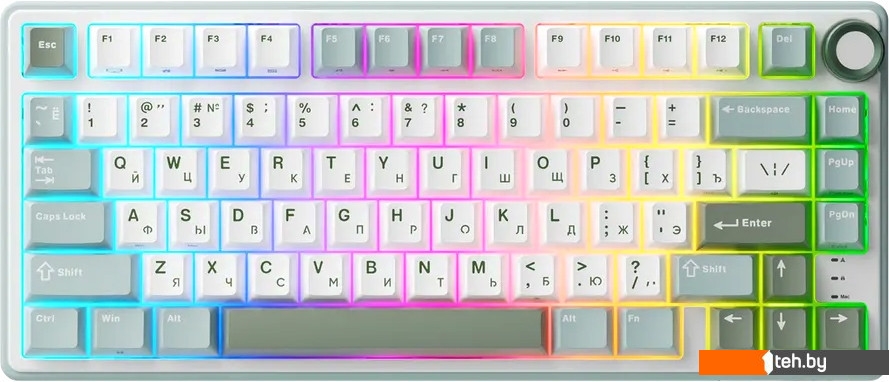  - Клавиатуры Royal Kludge R75 RGB Sky Cyan (RK Silver) - R75 RGB Sky Cyan (RK Silver)