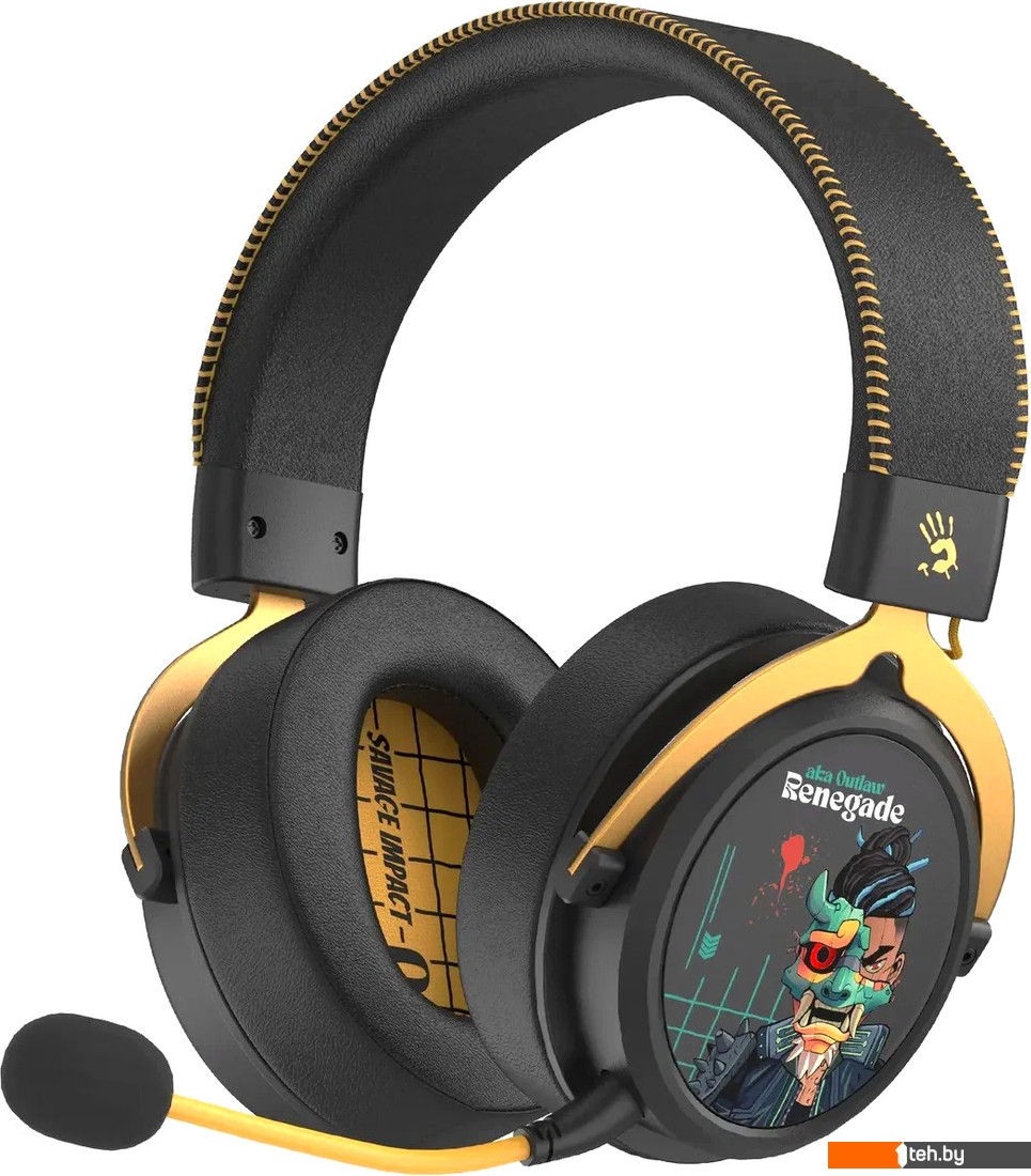  - Наушники и гарнитуры A4Tech Bloody MR595 Renegade (черный) - Bloody MR595 Renegade (черный)