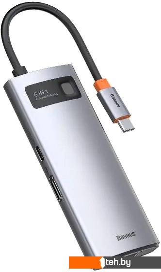  - USB-хабы и док-станции Baseus StarJoy 6-Port Type-C Hub Adapter WKWG080013 - StarJoy 6-Port Type-C Hub Adapter WKWG080013