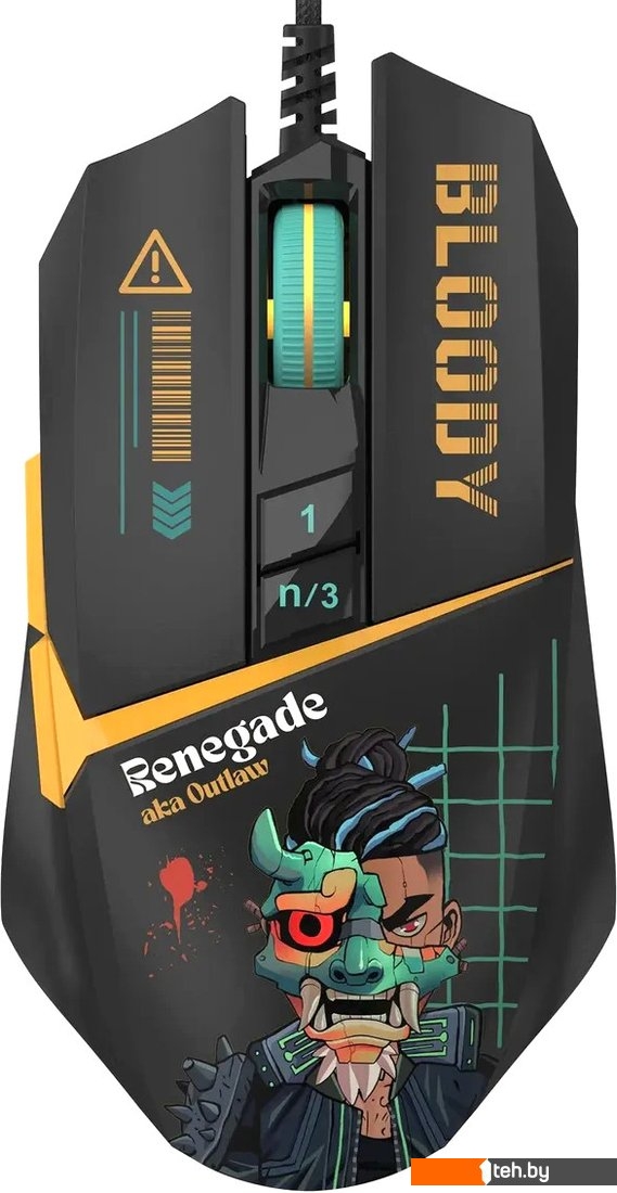  - Мыши A4Tech Bloody W63 Max Renegade (черный) - Bloody W63 Max Renegade (черный)