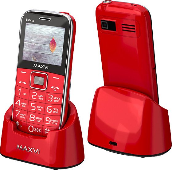  - Мобильные телефоны Maxvi B6ds up (красный) - B6ds up (красный)