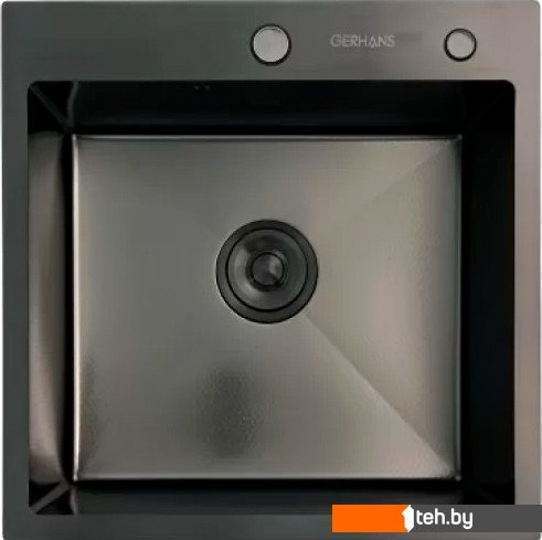 - Кухонные мойки Gerhans K35050BD Decor (графит) - K35050BD Decor (графит)