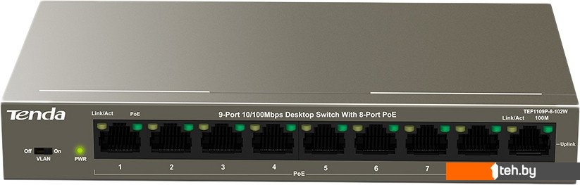  - Коммутаторы Tenda TEF1109P-8-102W - TEF1109P-8-102W