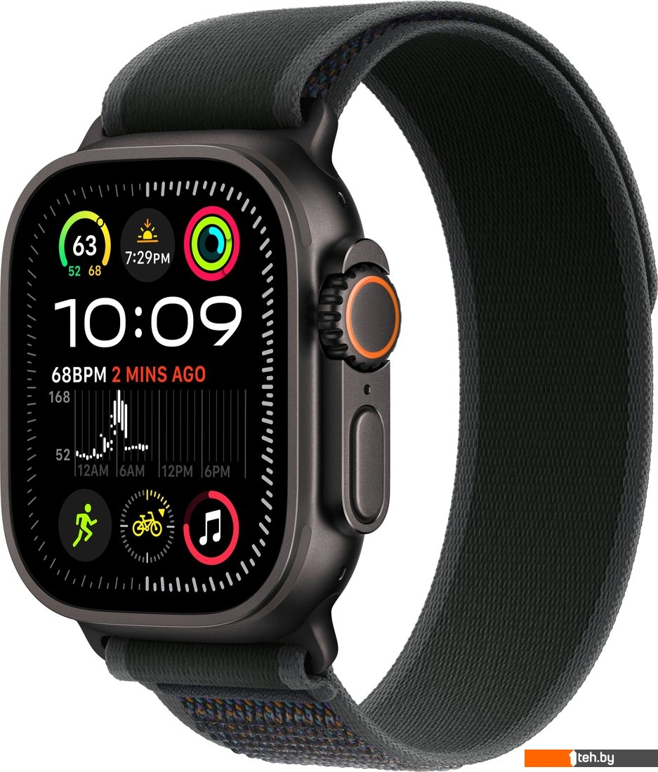  - Умные часы и браслеты Apple Watch Ultra 2 LTE 49 мм (титановый корпус, черный/черный, нейлоновый ремешок M/L) - Watch Ultra 2 LTE 49 мм (титановый корпус, черный/черный, нейлоновый ремешок M/L)