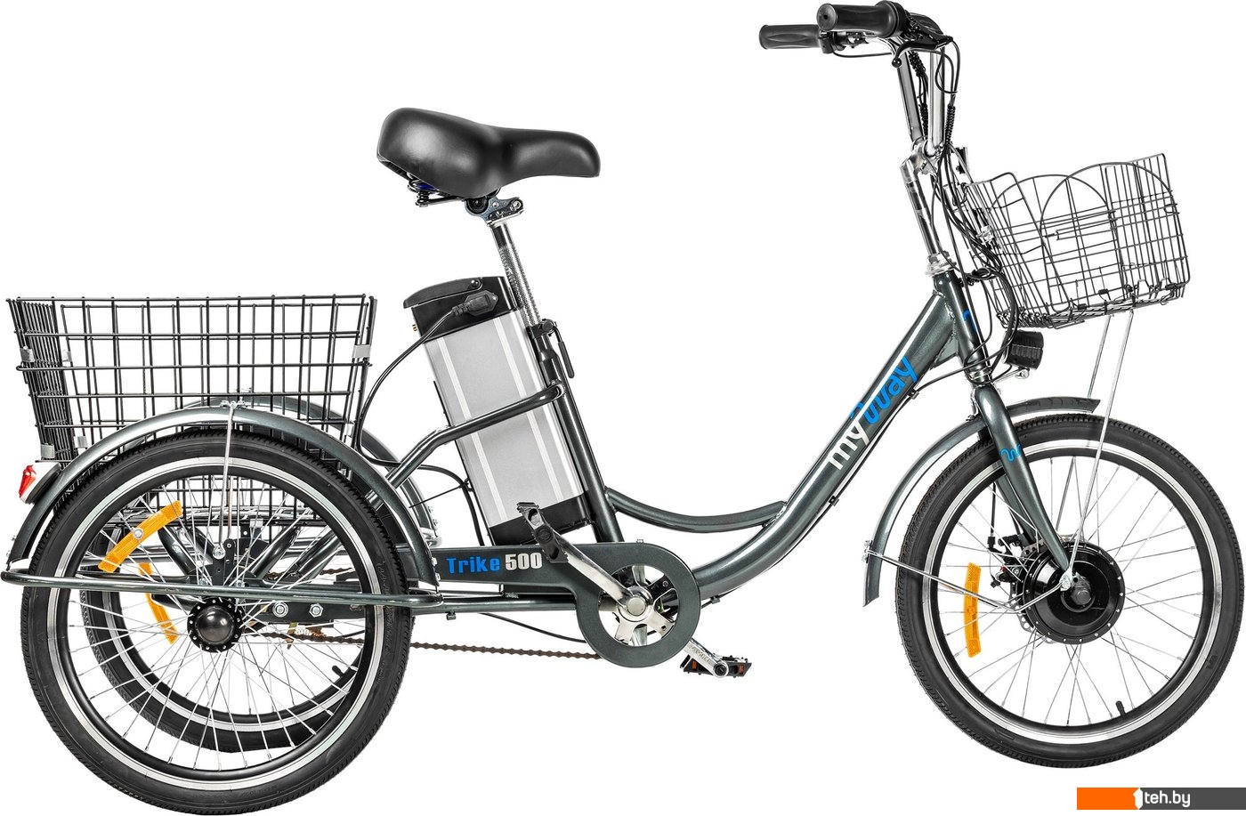  - Электровелосипеды MyWay Trike 500 20 (17, графитовый матовый) - Trike 500 20 (17, графитовый матовый)