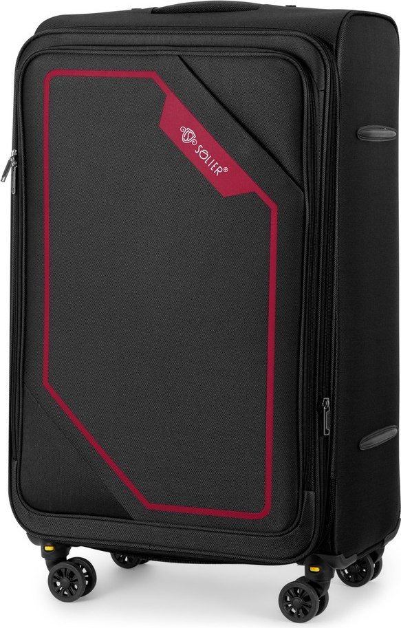  - Чемоданы, сумки-тележки Solier STL2240 (M, черный/красный) - STL2240 (M, черный/красный)