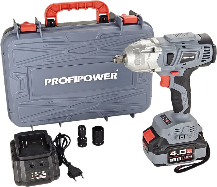  - Шуруповерты, гайковерты, электроотвертки Profipower DWDTW-18V (с 1-им АКБ, кейс) - DWDTW-18V (с 1-им АКБ, кейс)