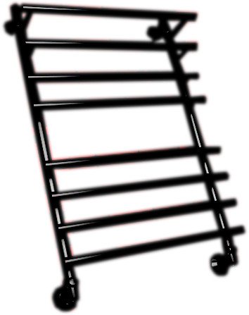  - Полотенцесушители Двин F8 BL Primo 80x50 (черный матовый) - F8 BL Primo 80x50 (черный матовый)