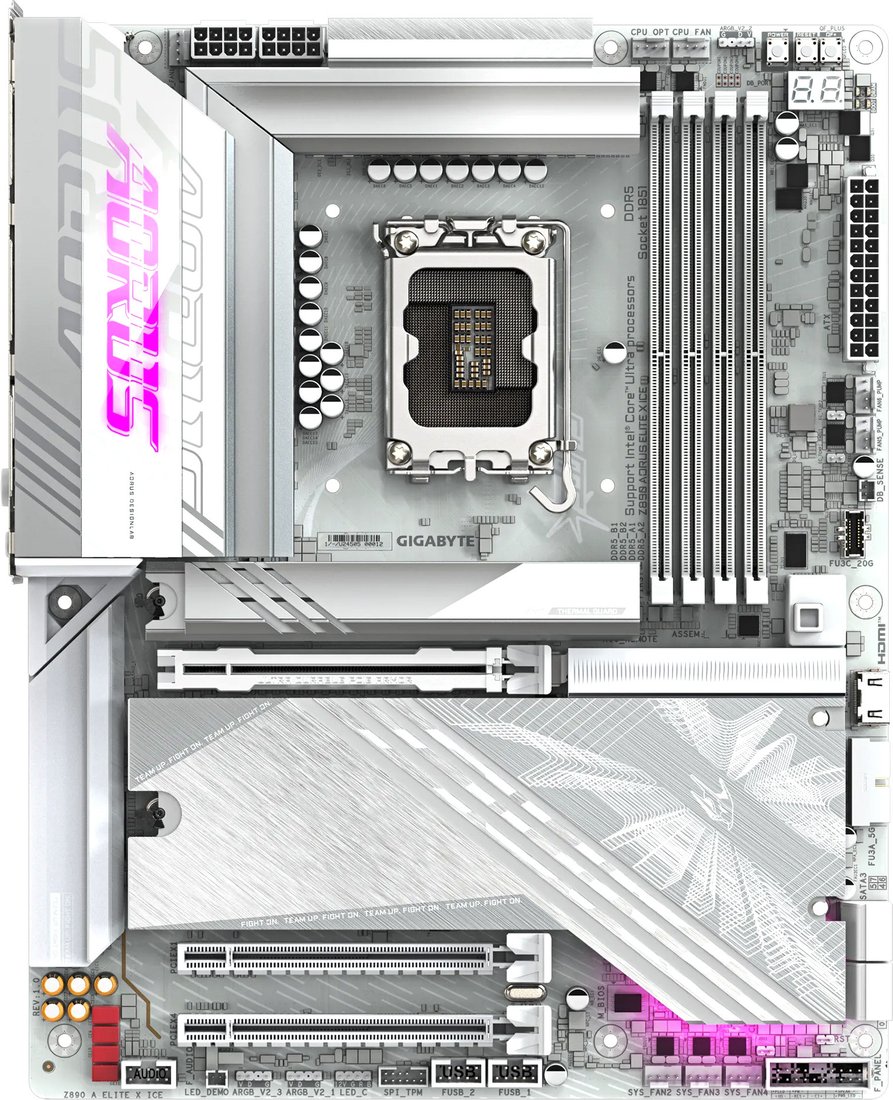  - Материнские платы Gigabyte Z890 Aorus Elite X Ice - Z890 Aorus Elite X Ice