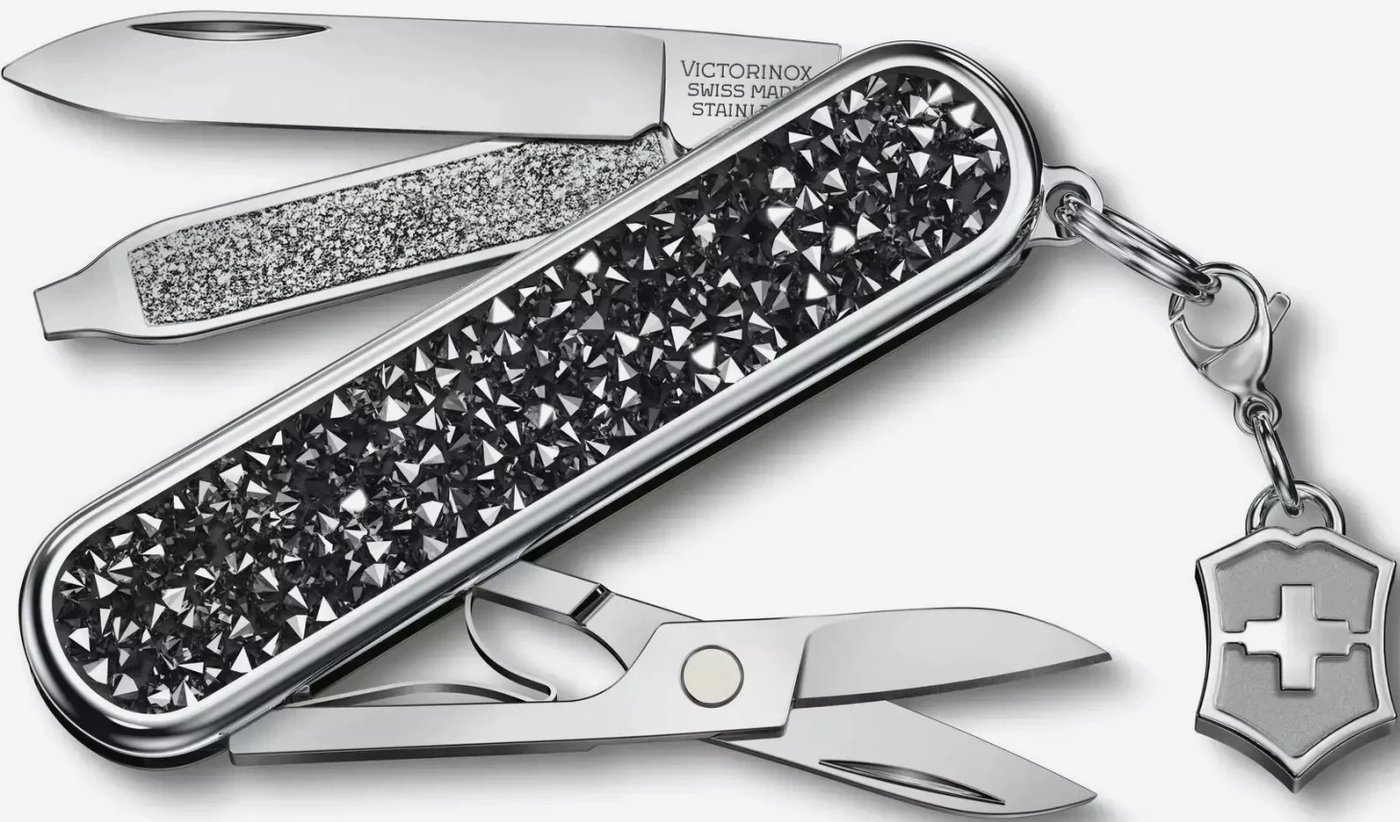  - Туристические ножи Victorinox Classic Brilliant Crystal (черный/серебристый) - Classic Brilliant Crystal (черный/серебристый)