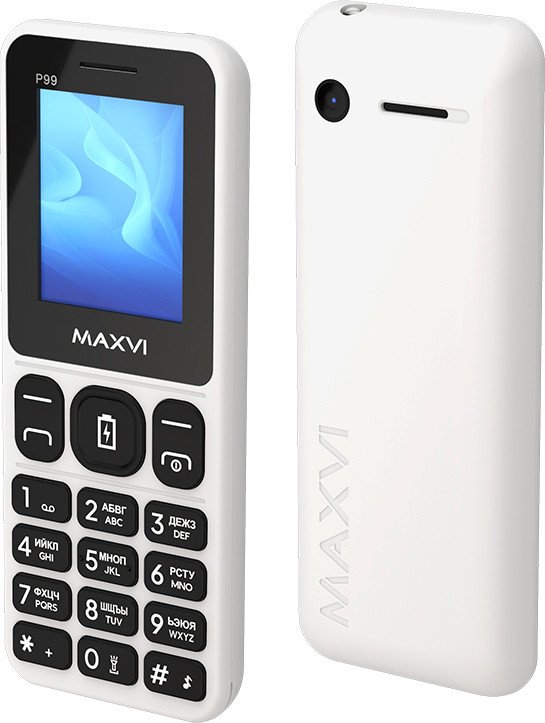  - Мобильные телефоны Maxvi P99 (белый) - P99 (белый)