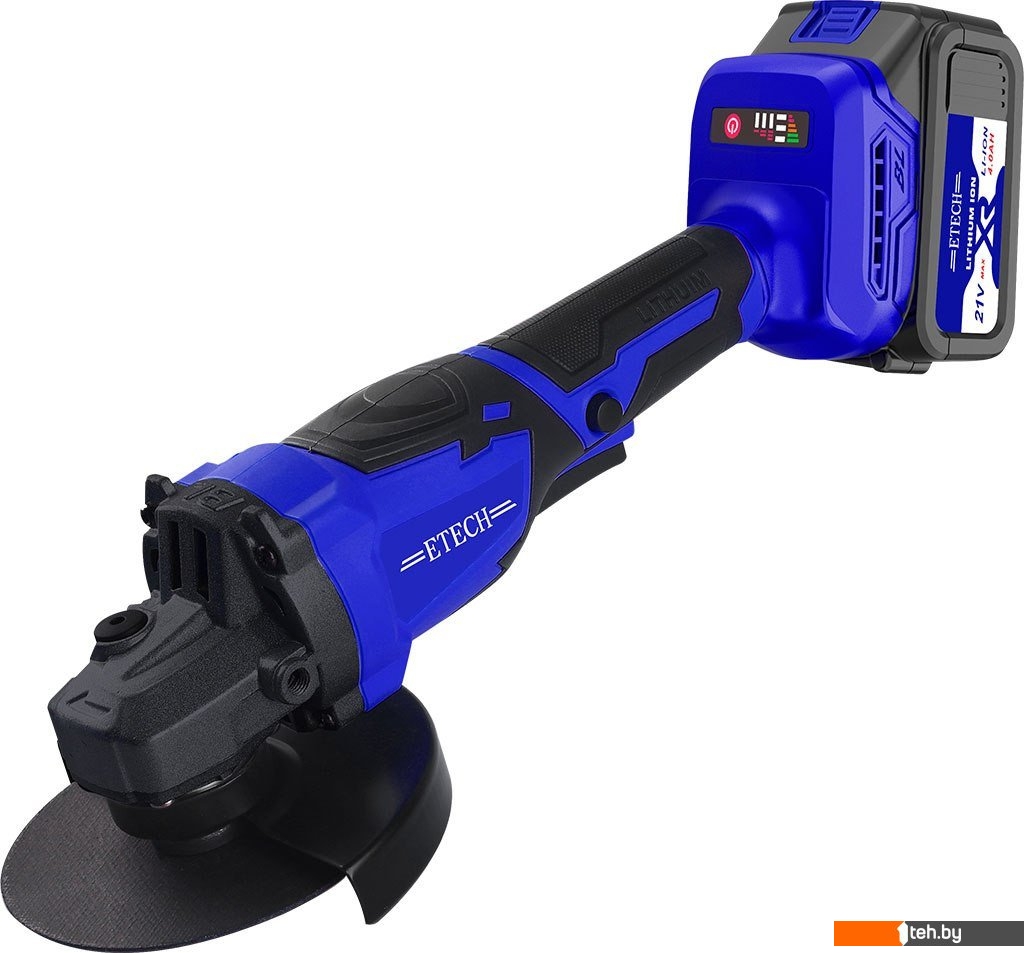  - Угловые шлифмашины (болгарки) ETECH AG-21/125BL (с 2-мя АКБ) - AG-21/125BL (с 2-мя АКБ)
