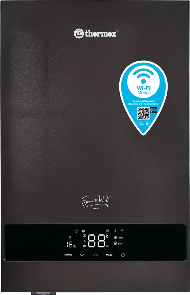  - Отопительные котлы Thermex Sonne 12 Wi-Fi (Grey) - Sonne 12 Wi-Fi (Grey)