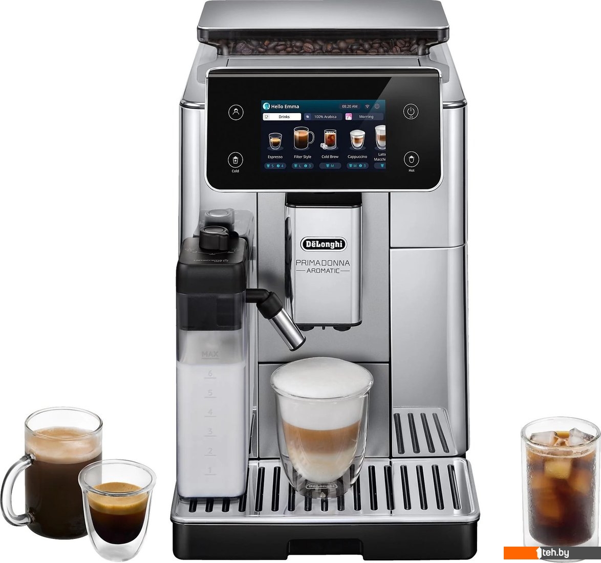  - Кофеварки и кофемашины DeLonghi PrimaDonna Aromatic ECAM630.55.SSM - PrimaDonna Aromatic ECAM630.55.SSM