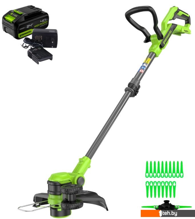  - Триммеры Greenworks G24LT301K4 2113207UB (с 1-им АКБ) - G24LT301K4 2113207UB (с 1-им АКБ)