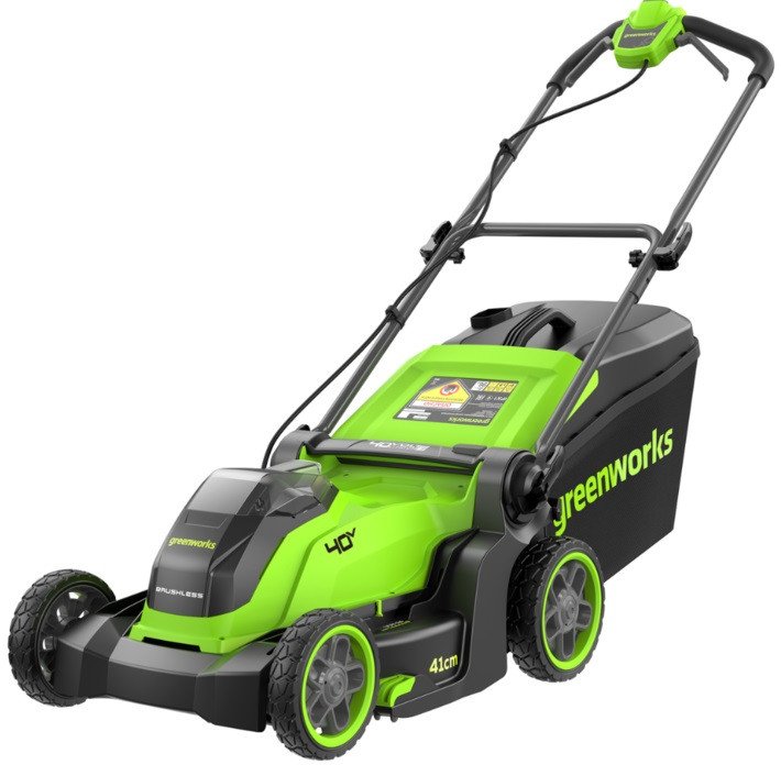  - Газонокосилки Greenworks GD40LM411 2521007 (без АКБ) - GD40LM411 2521007 (без АКБ)