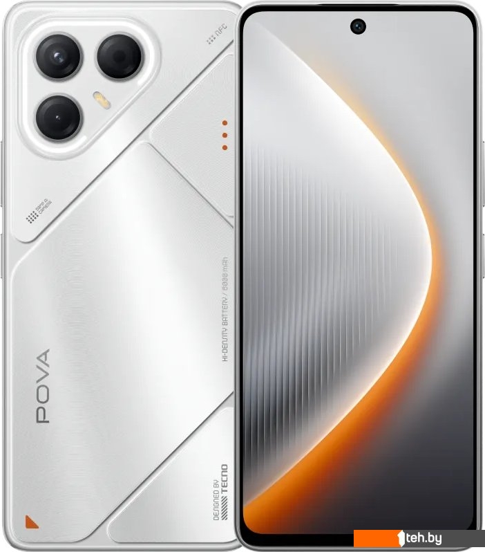  - Мобильные телефоны Tecno Pova 7 5G 8GB/256GB (волшебный серебристый) - Pova 7 5G 8GB/256GB (волшебный серебристый)