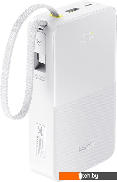  - Портативные зарядные устройства Baseus EnerFill FC51 Bipow2 Pro Power Bank 20000mAh (белый) - EnerFill FC51 Bipow2 Pro Power Bank 20000mAh (белый)