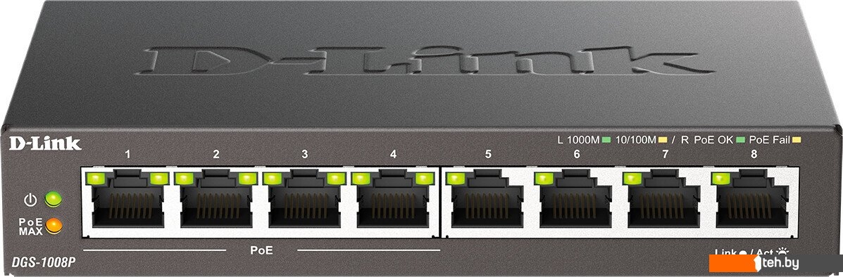  - Коммутаторы D-Link DGS-1008P/F3A - DGS-1008P/F3A