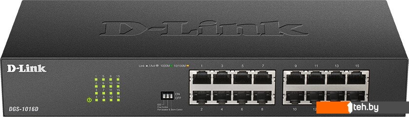  - Коммутаторы D-Link DGS-1016D/J1A - DGS-1016D/J1A