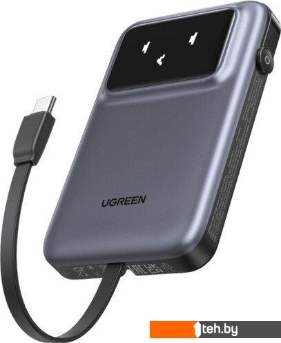  - Портативные зарядные устройства Ugreen PB511 10000mAh (серый) - PB511 10000mAh (серый)