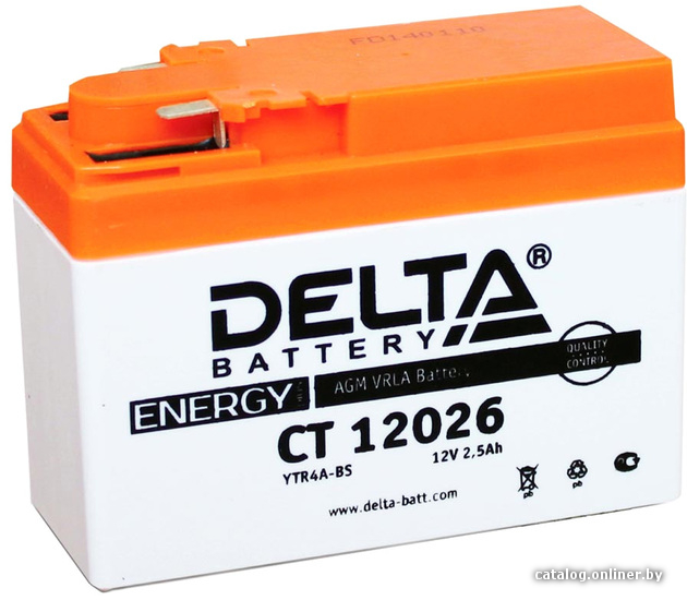  - Мотоциклетные аккумуляторы Delta CT 12026 (2.5 А·ч) - CT 12026 (2.5 А·ч)