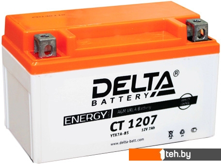  - Мотоциклетные аккумуляторы Delta CT 1207 (7 А·ч) - CT 1207 (7 А·ч)