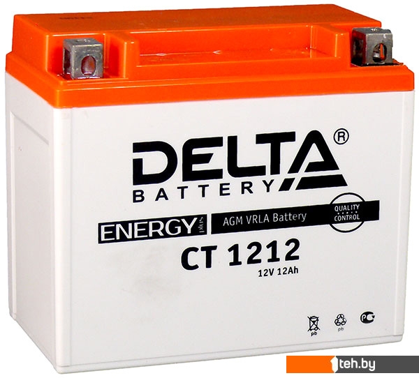  - Мотоциклетные аккумуляторы Delta CT 1212 (12 А·ч) - CT 1212 (12 А·ч)