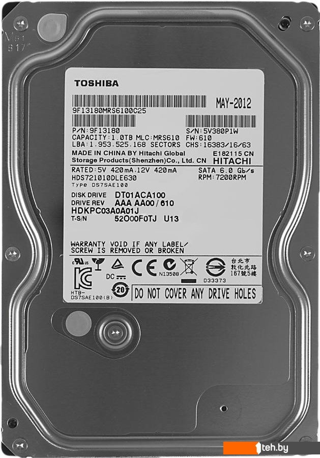  - Жесткие диски Toshiba DT01ACA 1TB (DT01ACA100) - DT01ACA 1TB (DT01ACA100)