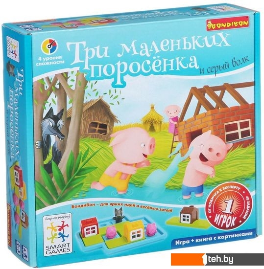  - Настольные игры Bondibon Три маленьких поросенка [ВВ1355] - Три маленьких поросенка [ВВ1355]