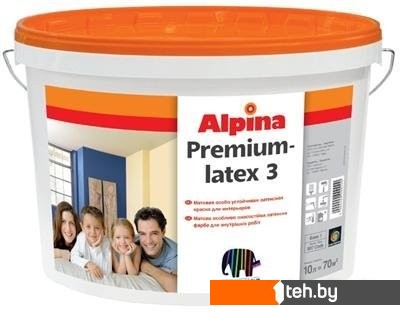  - Краски и эмали Alpina Expert Premiumlatex 3 (База 1, 10 л) - Expert Premiumlatex 3 (База 1, 10 л)
