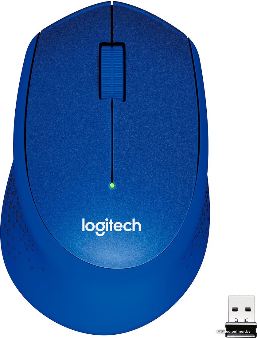  - Мыши Logitech M330 Silent Plus (синий) - M330 Silent Plus (синий)