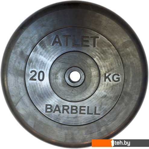  - Гантели, гири, штанги MB Barbell Атлет 26 мм (1x20 кг) - Атлет 26 мм (1x20 кг)