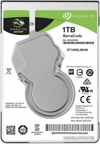  - Жесткие диски Seagate Barracuda 1TB [ST1000LM048] - Barracuda 1TB [ST1000LM048]