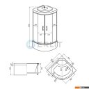 Душевые кабины Erlit 3509TP-C4 90x90