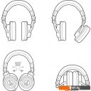 Наушники и гарнитуры Audio-Technica ATH-M50x (черный)