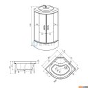 Душевые кабины Erlit ER3508TP-C3 80x80