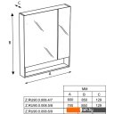 Мебель для ванных комнат Roca The Gap Зеркальный шкаф белый 60 (ZRU9302748)