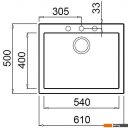 Кухонные мойки Elleci Quadra 110 Aluminium 79