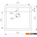 Кухонные мойки Zigmund & Shtain Platz 560 (черный базальт) Кухонные мойки Zigmund & Shtain Platz 560 (черный базальт)