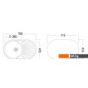 Кухонные мойки Ukinox FAD760.470-GT6K 1R