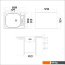 Кухонные мойки Ukinox CLM560.435 --5К 1R