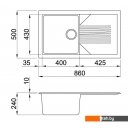 Кухонные мойки Elleci Tekno 400 Bianco Antico 62