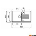 Кухонные мойки Elleci Tekno 400 Bianco Antico 62