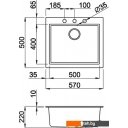 Кухонные мойки Elleci Quadra 105 Dove Grey 93