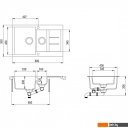 Кухонные мойки Aquasanita Tesa SQT151AW (silica 111)