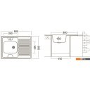 Кухонные мойки Ukinox STD800.600-5C 0R