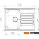 Кухонные мойки GranFest QUARZ Z-78 (черный)